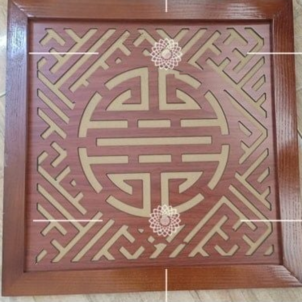 Tấm chống ám khói bàn thờ chữ thọ kích thước 41x61cm