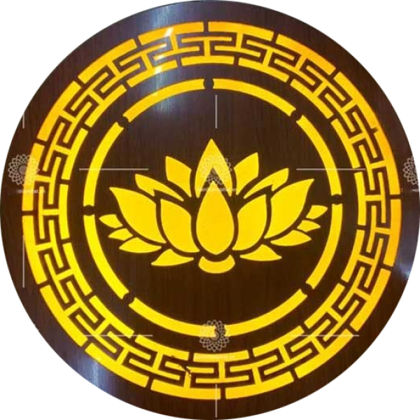 Tranh đèn tròn mica trúc chỉ - DT05