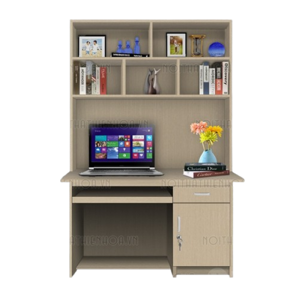 Bàn liền giá sách 1m2 giá rẻ