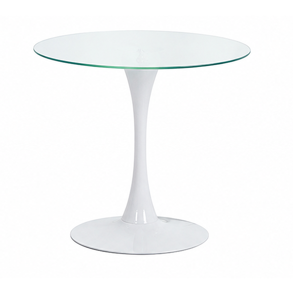 Bàn cafe Tulip mặt kính D600-T