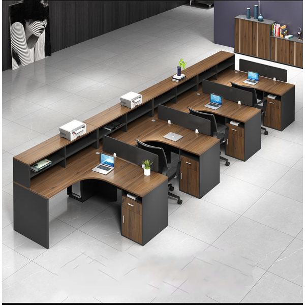Cụm bàn làm việc cho 4 người hiện đại – CB 27