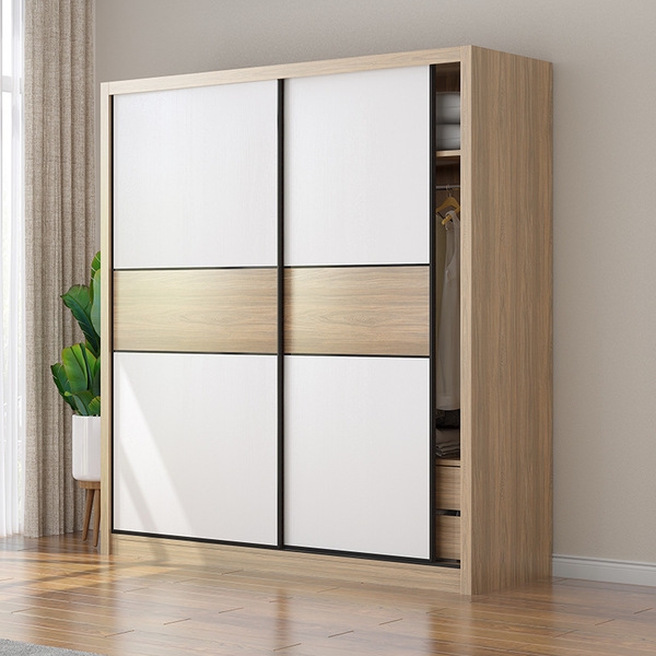 Tủ quần áo 2 cánh lùa cải giữa gỗ công nghiệp TA-144