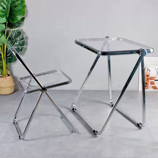 Bàn trong suốt làm việc xếp gọn hiện đại- Mã: T1126