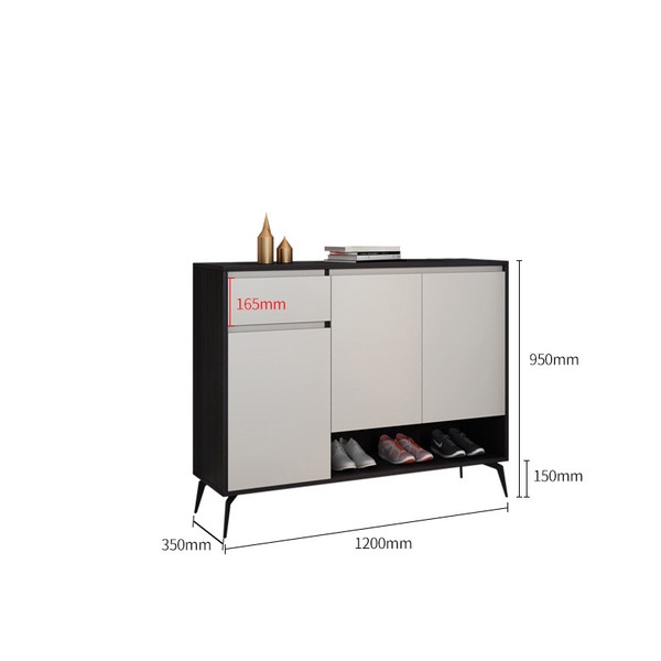 Tủ giày đen trắng hiện đại-TG36