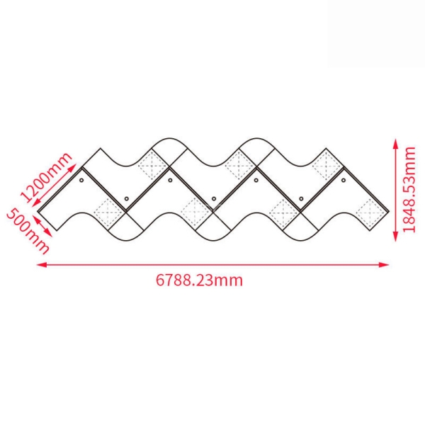 Cụm bàn làm việc (6+1) người CG06-6718
