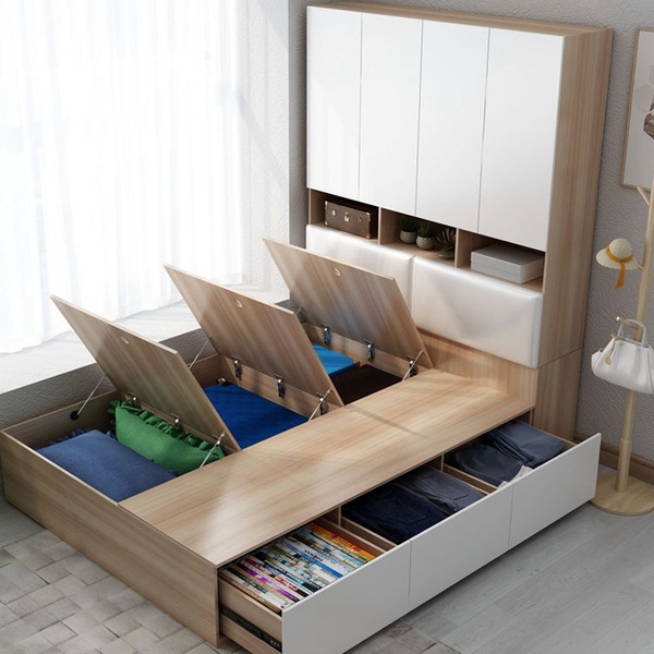 Giường đa năng đệm kèm tủ đầu giường GN-20