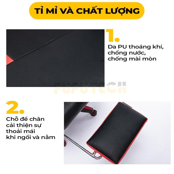 Ghế Gaming Giá Rẻ  Swift, Ngả lưng 165 độ, có gác chân