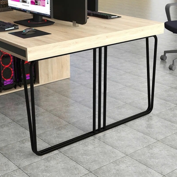 Cụm Bàn Làm Việc 4 Người Phối Màu Độc Lạ Cho Văn Phòng Trẻ – BC140