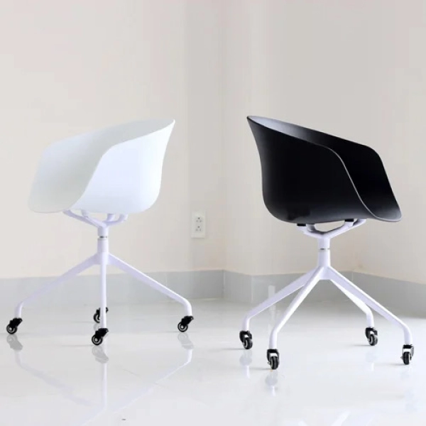 Ghế phòng họp lưng nhựa chân xoay cao cấp – Mã: 234T