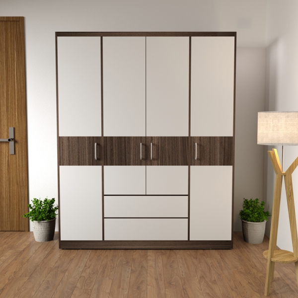 tủ quần áo 4 cánh hiện đại TA-104