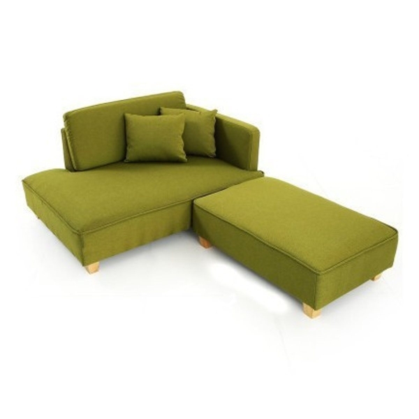 Ghế Sofa nỉ chân gỗ đôn rời giá tốt