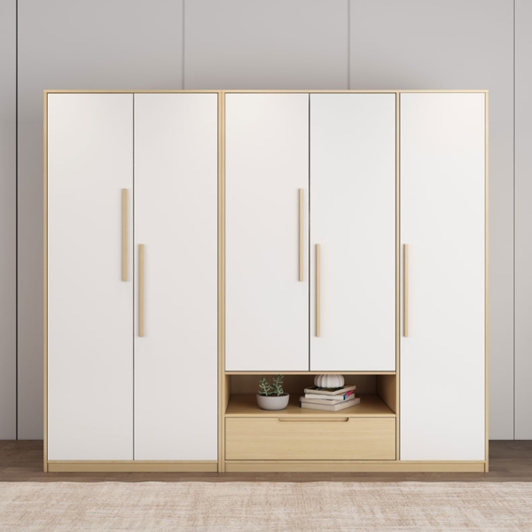 tủ quần áo có đợt trang trí TA-133