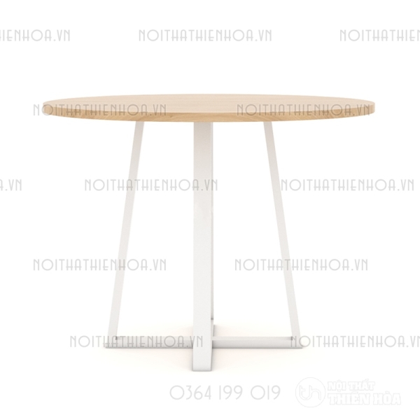 Bàn tròn chân sắt B02-80-T