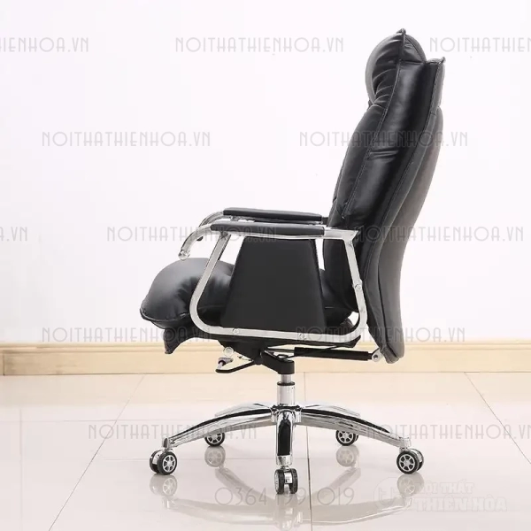 Ghế giám đốc lãnh đạo bọc da cao cấp màu nâu