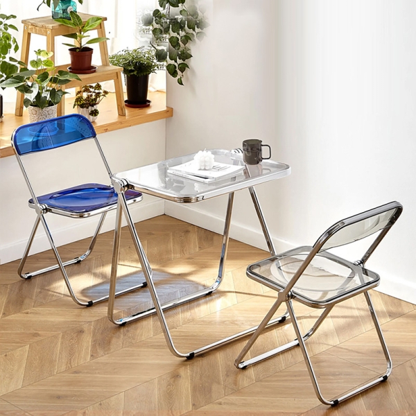 Bàn trong suốt làm việc xếp gọn hiện đại- Mã: T1126