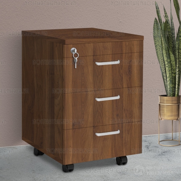 Hộc tủ thấp 3 ngăn kéo màu vân đá
