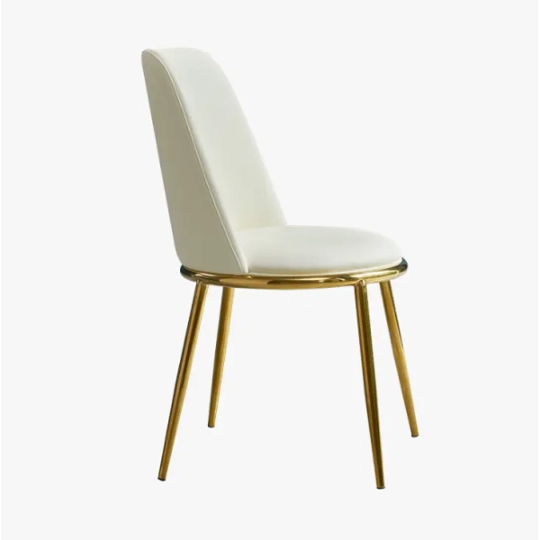 Bộ bàn ăn mặt đá 4 ghế bọc nệm da – Mã: T166-14-4x285G