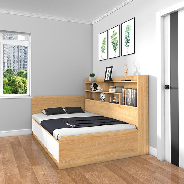 Giường ngủ đa năng kệ sách cạnh GN-06