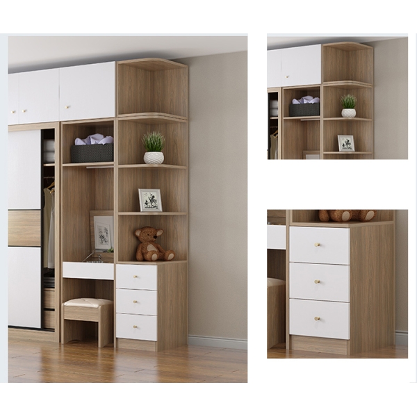 Tủ quần áo cánh lùa đa năng gỗ công nghiệp TA-145