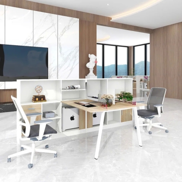 Cụm Bàn Làm Việc 2 Người Phá Cách Sang Trọng – BC126
