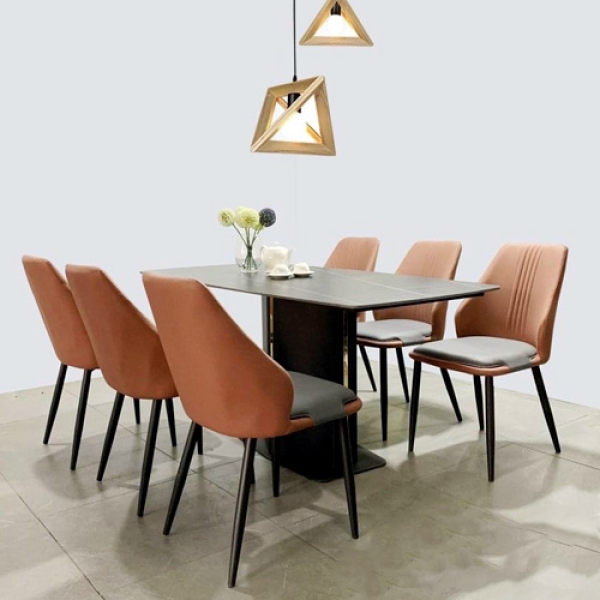 Bộ bàn ăn 6 ghế hiện đại- Mã: T1130-6×2144