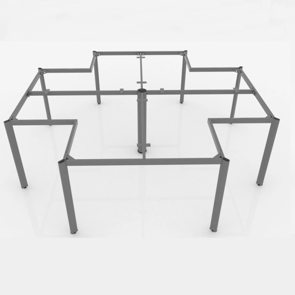 Cụm bàn 4 người chân sắt oval – CB 07