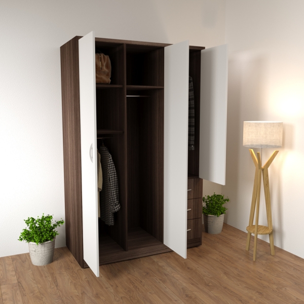 tủ áo 3 buồng giá rẻ TA-106