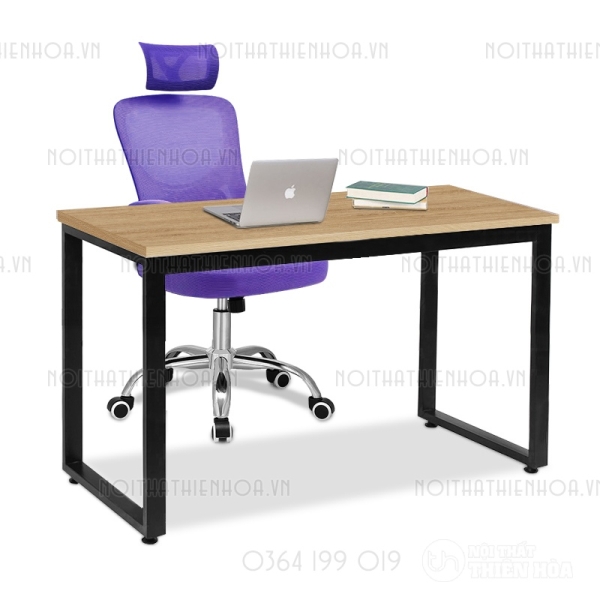Bàn làm việc khung sắt u Đen 388