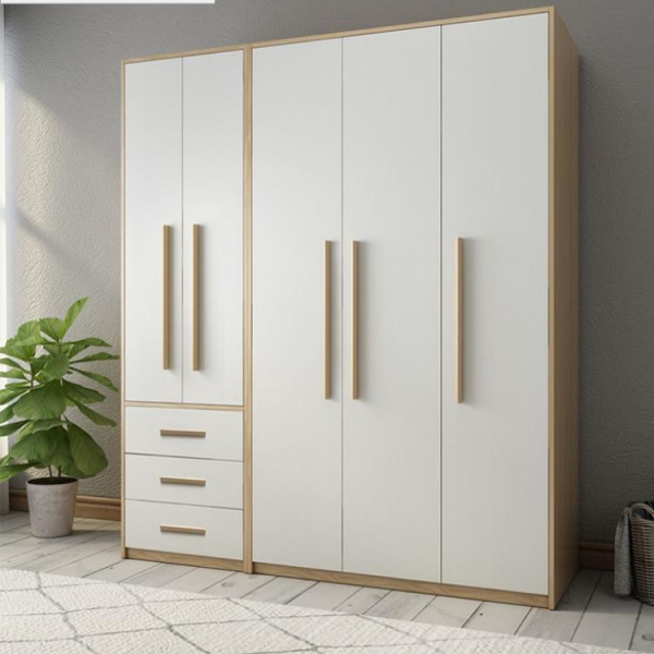 tủ quần áo 5 cánh trắng TA-129