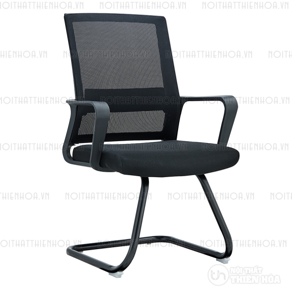 Ghế họp chân quỳ màu đen TH344