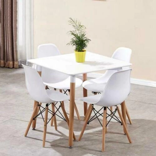Bàn vuông tiếp khách 4 ghế sang trọng cho Showroom- Mã: T108S-4×207