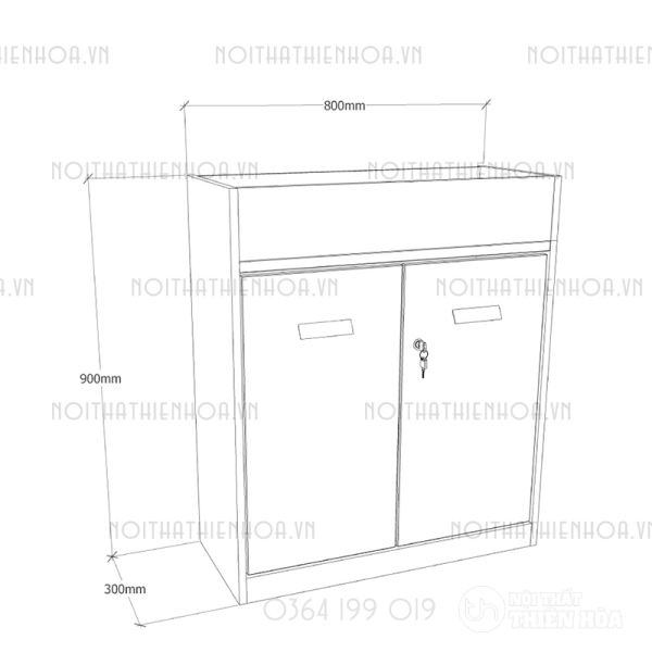 Tủ cây trang trí CL90-02C