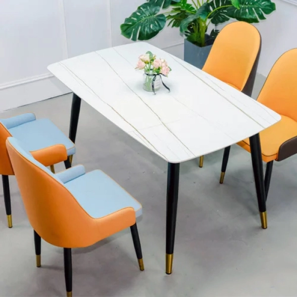 Bộ bàn ăn mặt đá 4 ghế nhập khẩu- Mã: T147-14-4×284