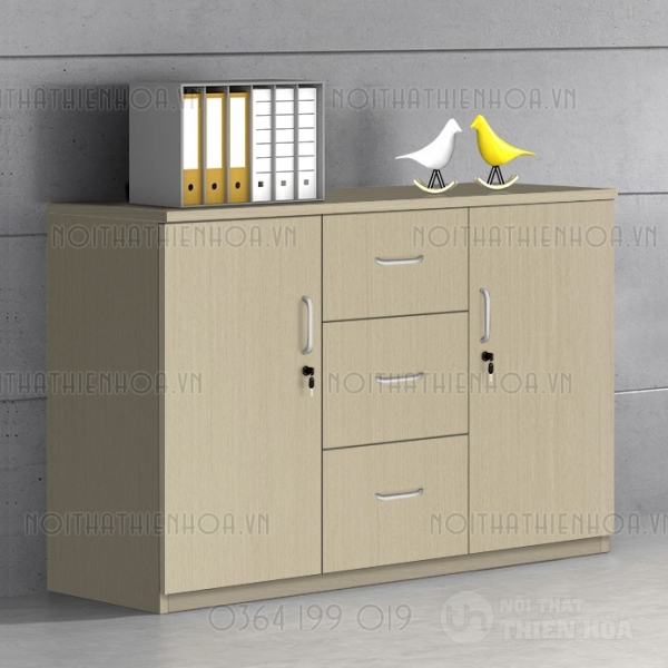 Tủ tài liệu thấp 4 cánh tủ phụ 06