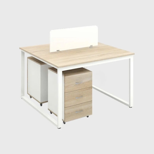 Cụm Bàn Làm Việc 2 Người Phong Cách Tối Giản – BC111