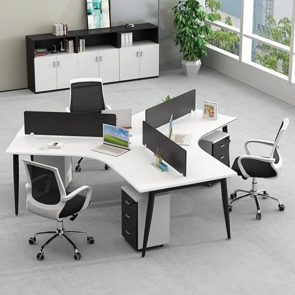 Bàn làm việc cụm 5 người hệ Cone Space (ZikZak)