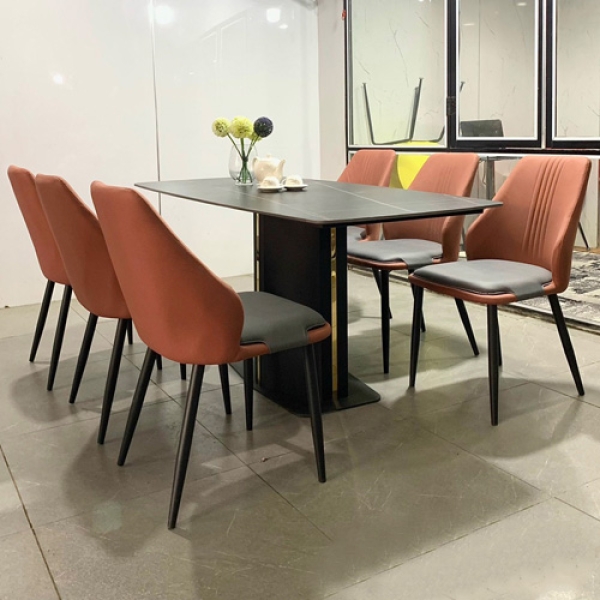 Bộ bàn ăn 6 ghế hiện đại- Mã: T1130-6×2144
