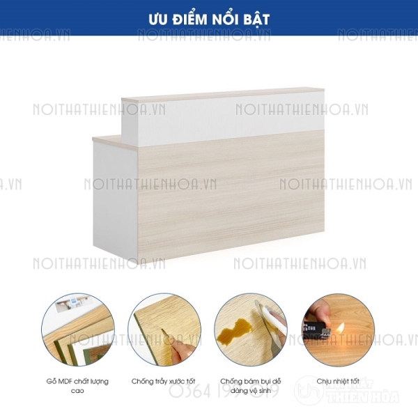 Quầy lễ tân QLT03-T