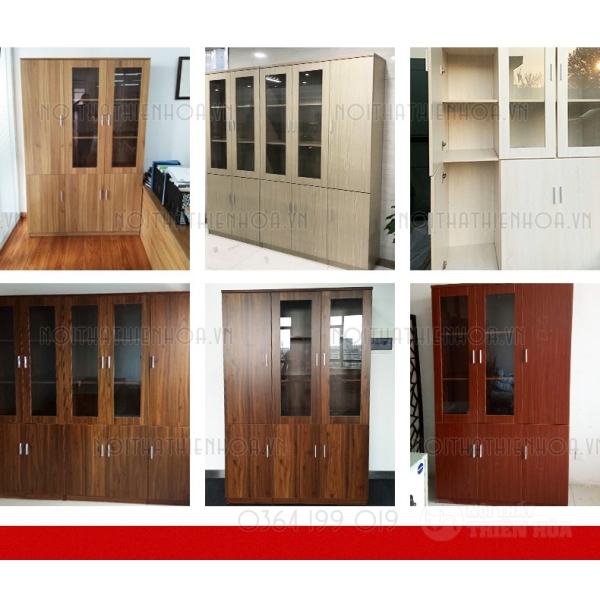 Tủ hồ sơ tủ sách trang trí 2 cánh