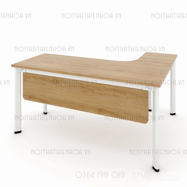Bàn chân Oval chữ L 1m4 OV1412LY