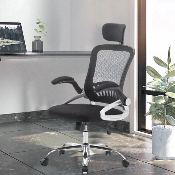 Ghế Xoay Văn Phòng Tay Gập Điều Chỉnh – GX55