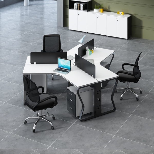 Cụm bàn làm việc 3 người chân bướm Atlas ATC02-1922
