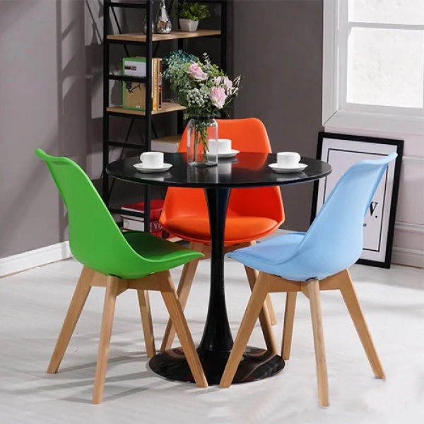 Bộ bàn tròn 3 ghế tiếp khách cá tính cho văn phòng- Mã: T117-3×205