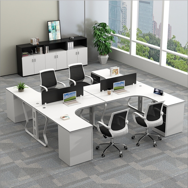 Cụm bàn làm việc 4 người chân bướm Atlas ATC01-2424-1