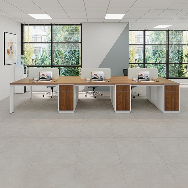 Cụm bàn làm việc 6 người chân Oval OVC04-3612