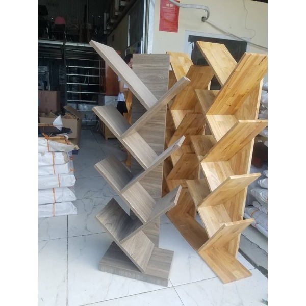 Kệ sách rễ cây gỗ công nghiệp giá rẻ 07