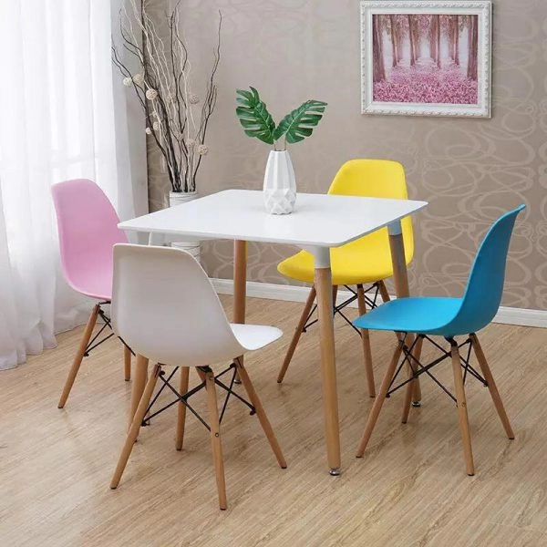 Bàn vuông tiếp khách 4 ghế sang trọng cho Showroom- Mã: T108S-4×207