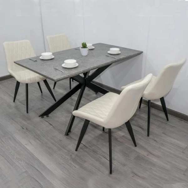 Bộ bàn ăn 4 ghế sang trọng hiện đại- Mã: T133-4×269