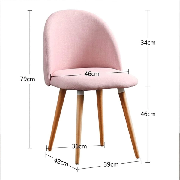 Ghế ăn bọc nệm chân gỗ trẻ trung hiện đại- Mã: 255