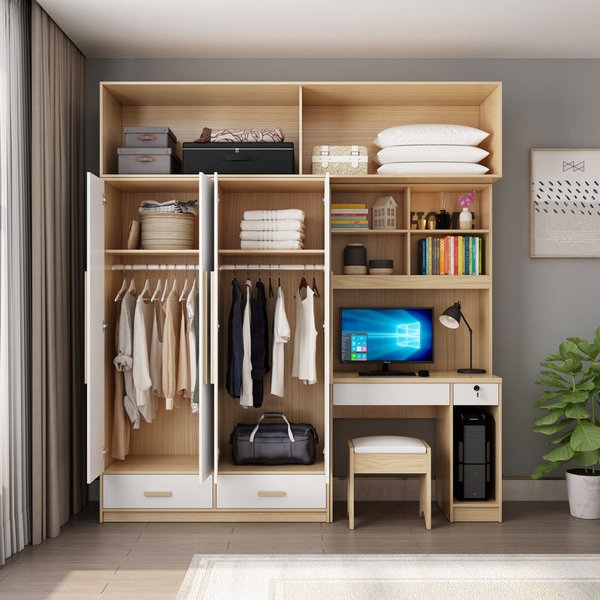 tủ quần áo kèm bàn làm việc TA-175